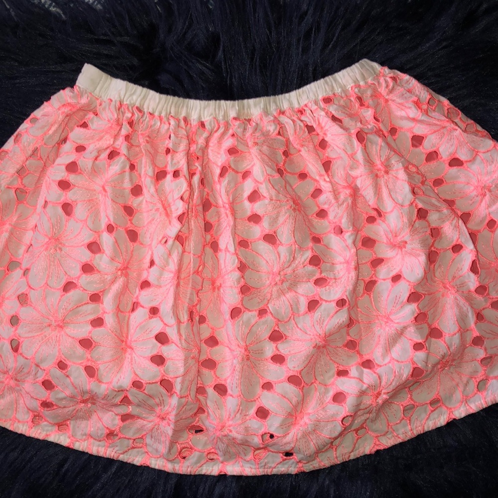 Neon Pink Floral Cat & Jack Skirt